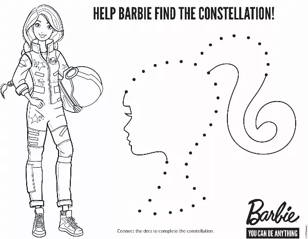 Barbie Astronaut Activity Sheet